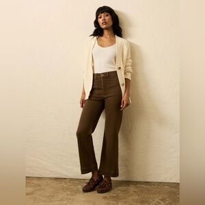 Stretch Terry Patch Pocket Ankle Pant - Walnut